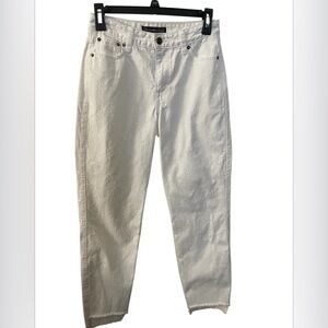 Abercrombie & Fitch Textured White Jeans